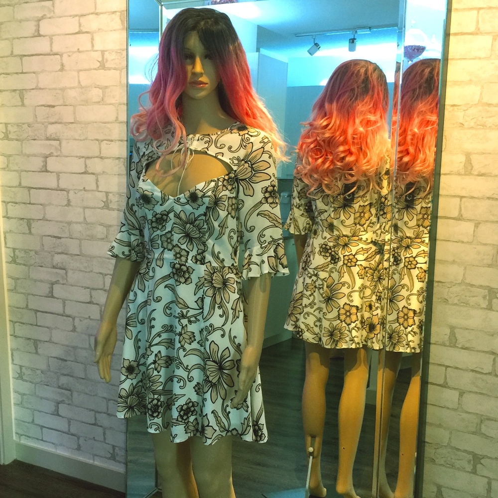 NWT  For Love & Lemons Ayla  Mini Dress 🍋